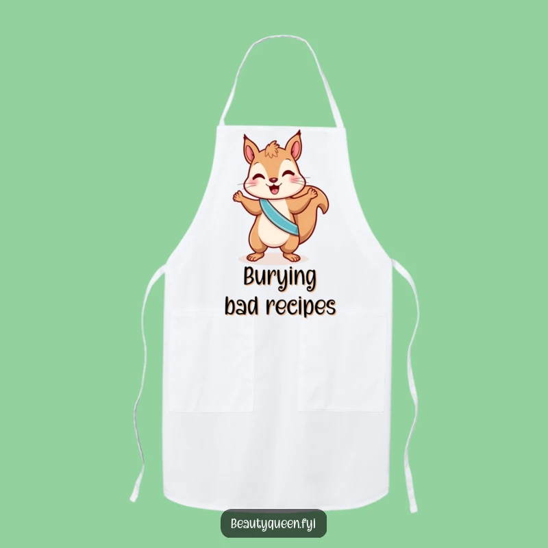 Funny Squirrel Dance Apron: Energetic Nutty Chef Funny Gift