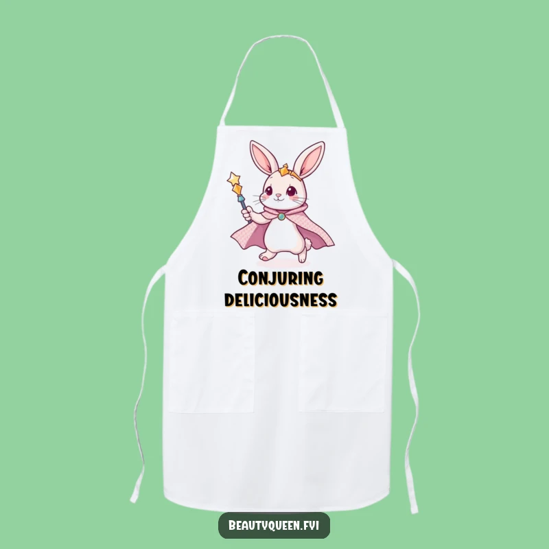 Funny Bunny Chef Apron - Magical Eatery with Scepter, Gift!