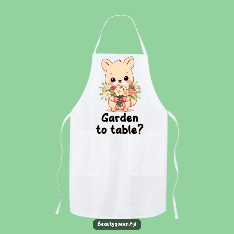 Funny Kitchen Flower Animal Apron - Regal Bow Cooking Gift