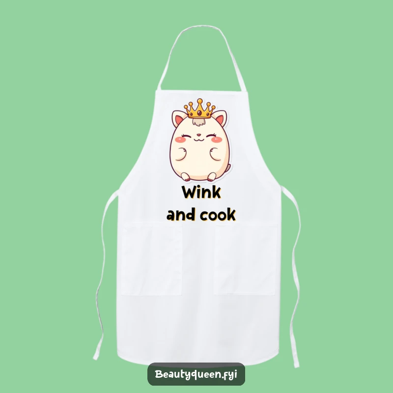 Funny Kitchen Chubby Animal Apron - Playful Crown Cooking Gift