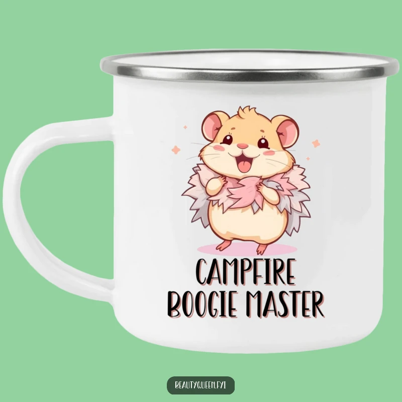 Funny Hamster Dance Boa Camping Mug: Energetic & Hilarious Gift for Outdoors!
