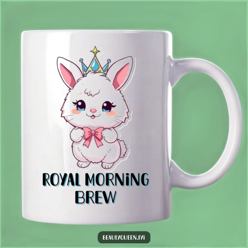 Funny Bunny Crown Mug - Humorous Gift Fit for a Royal Pet