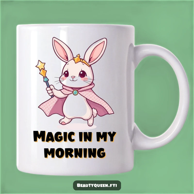 Funny Bunny Mug - Magical Flyer, Scepter Wielder, Humorous Gift!