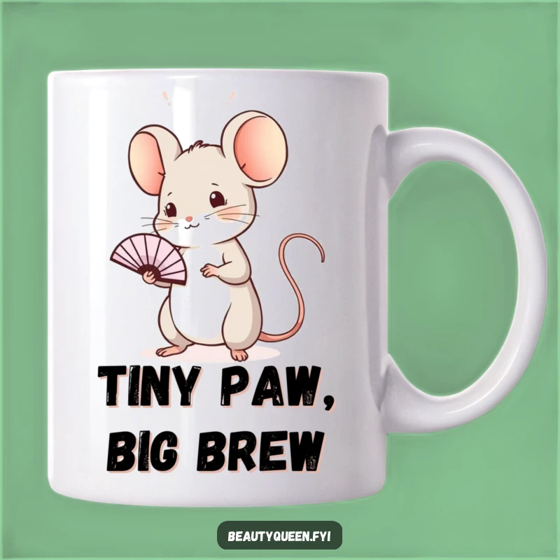 Funny Mouse Wave Mug: Regal Fan Gift for Sophisticated Smiles and Tea Time