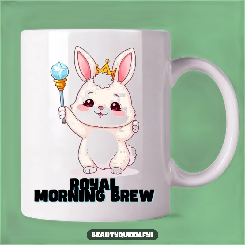 Funny Bunny Tiara Scepter Mug: A Magical Gift for Joyful Mornings