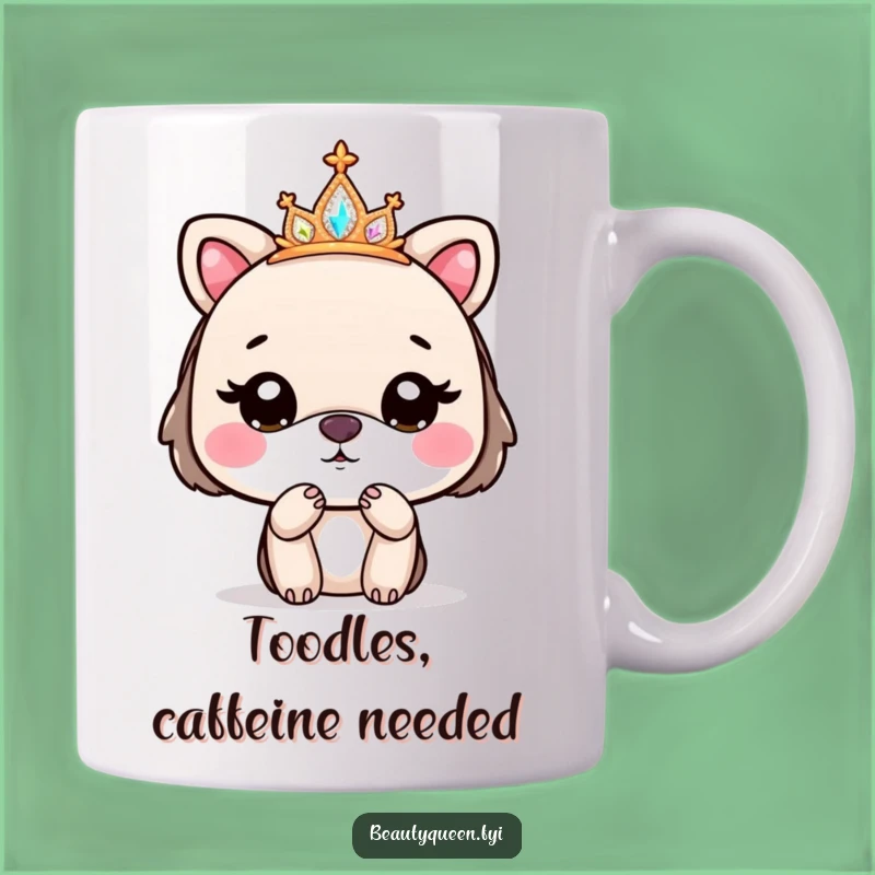 Funny Goodbye Kiss Tiara Animal Mug - Perfect Cute Gift for Her