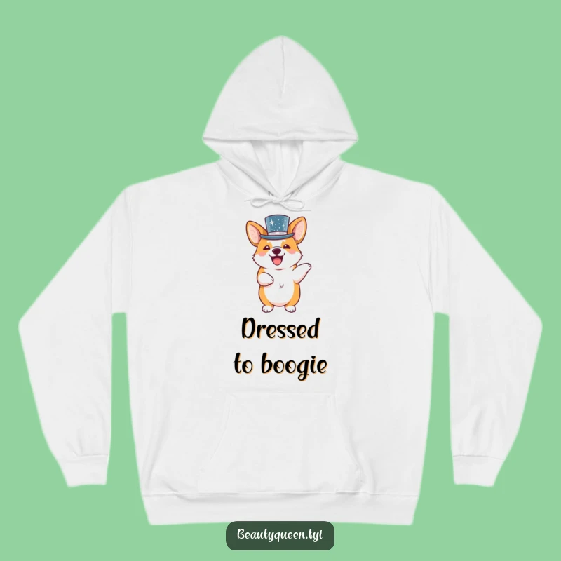 Cozy Funny Corgi Dance Hoodie: Warm & Playful Dog Lover Gift