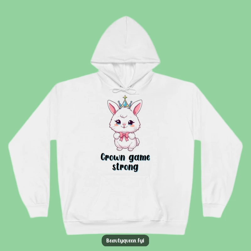 Funny Bunny Crown Hoodie - Cozy Humorous Gift for Playful Royals