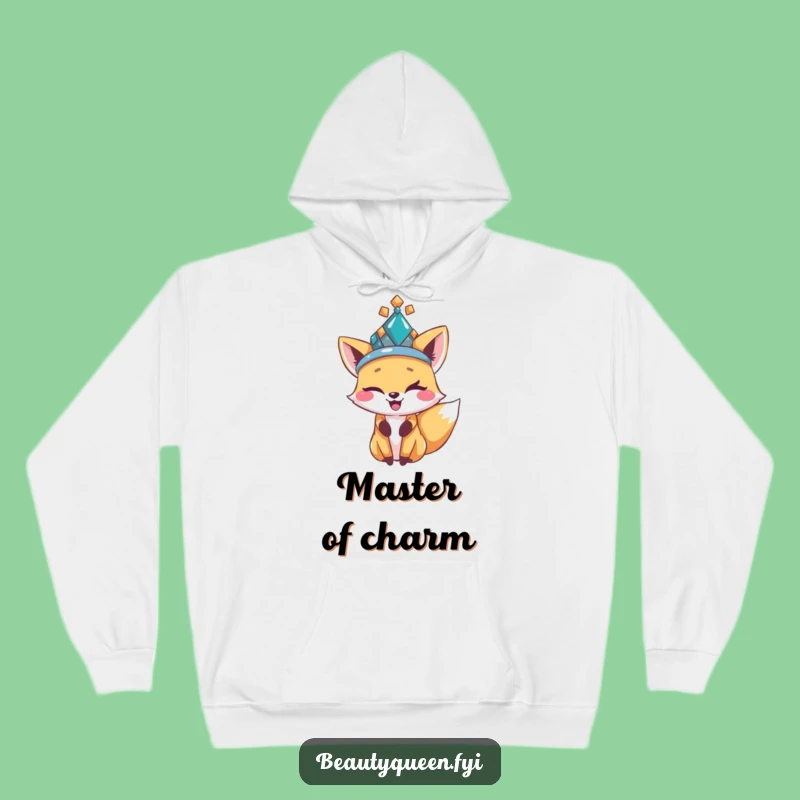 Cozy Funny Fox Hoodie: Bejeweled & Playful for a Warm Gift