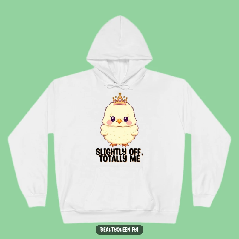 Funny Chick Hoodie: Sparkly Tiara Style, Cozy & Hilarious Gift!