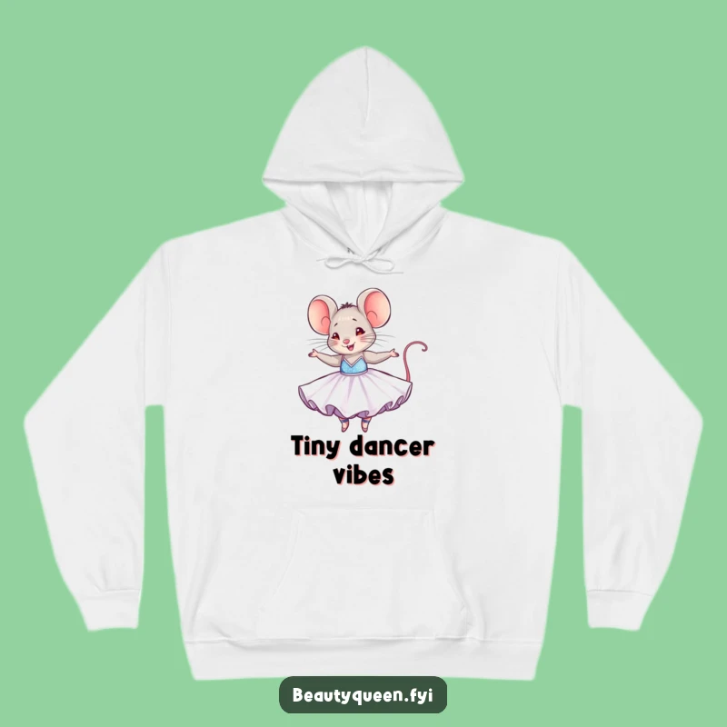 Funny Mouse Hoodie: Cozy Tiny Dancer, Dazzling Ballgown, Warm & Whimsical Gift