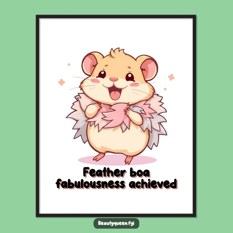 Free Printable Funny Hamster Dance Wall Art - Humorous Downloadable Art