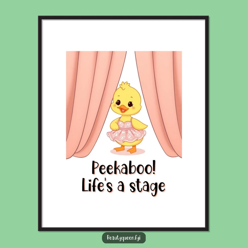 Free Printable Duckling Wall Art - Funny Downloadable Nursery Decor