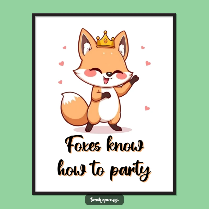 Free Printable Fox Wall Art: Quirky, Humorous Downloadable Decor for Playful Spaces