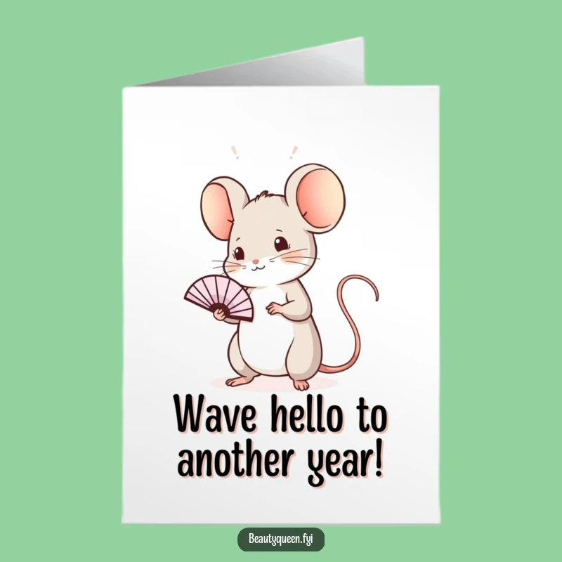 Funny Free Printable Mouse Birthday Card - Regal Wave Downloadable Gift