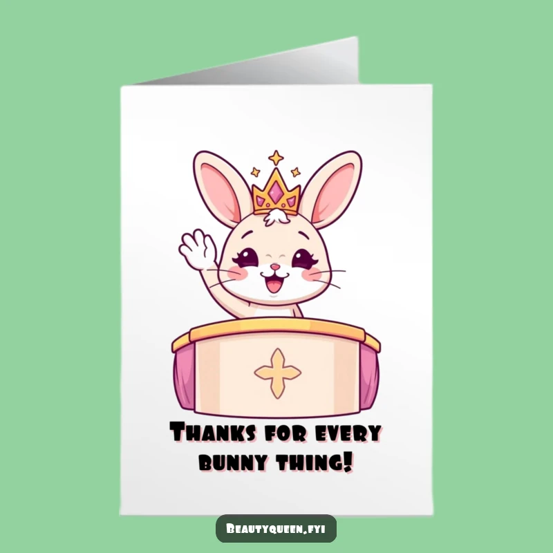 Free Printable Kitten Thank You Card: Funny Runway Tiara Digital Download Gift