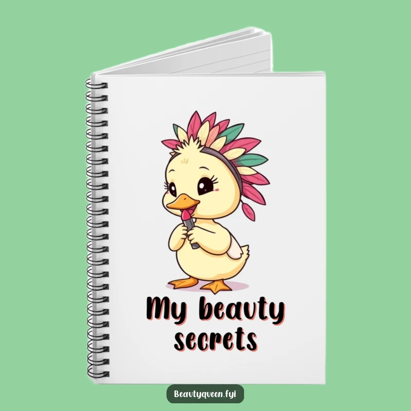 Funny Duckling Diary: Humorous Lipstick Bird Notebook for Creative Ideas