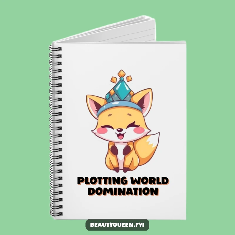 Funny Fox Notebook: Witty & Bejeweled Journal for Your Ideas
