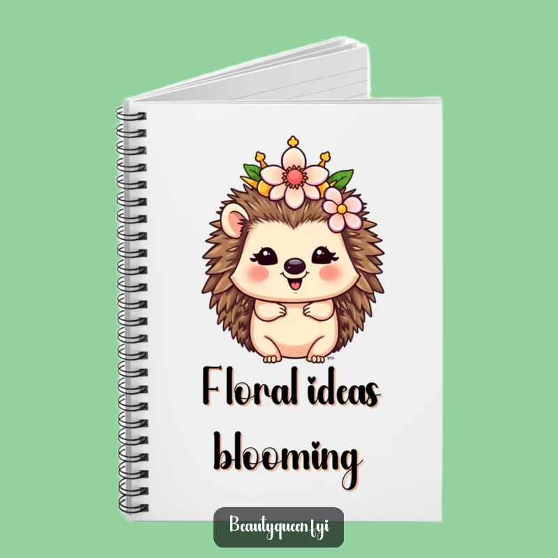 Funny Hedgehog Queen Notebook: Whimsical Royal Journal Gift