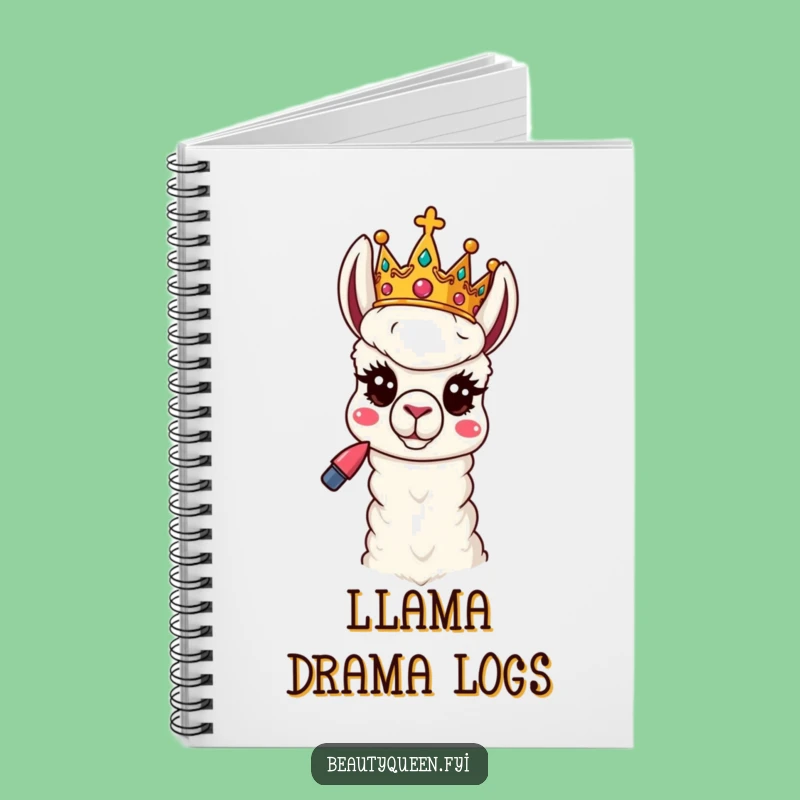 Funny Llama Queen Notebook: Sassy Royal Journal Gift