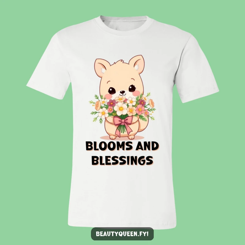 Funny Cute Flower Animal T-Shirt - Regal Bow Gift