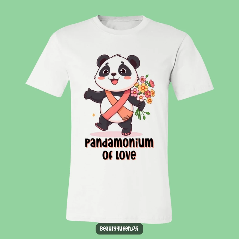 Funny Panda T-Shirt - Sash Bear, Flower Sprinter, Gift!