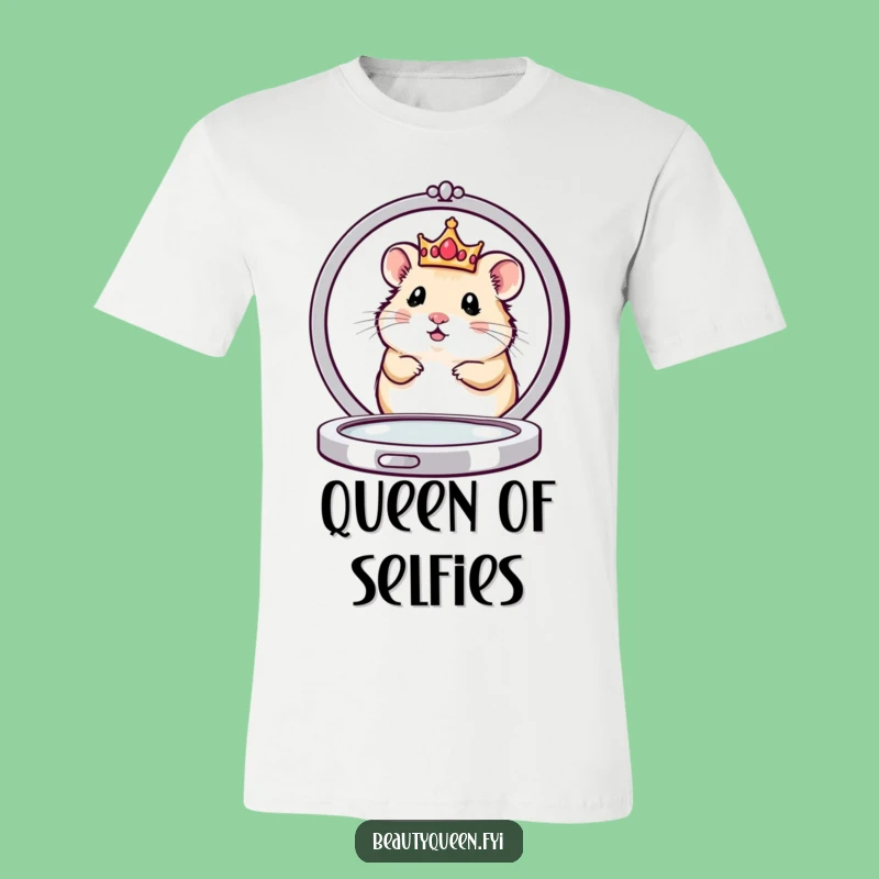 Funny Hamster Queen T-Shirt: Cute Royal Pet Tee for a Hilarious Funny Gift