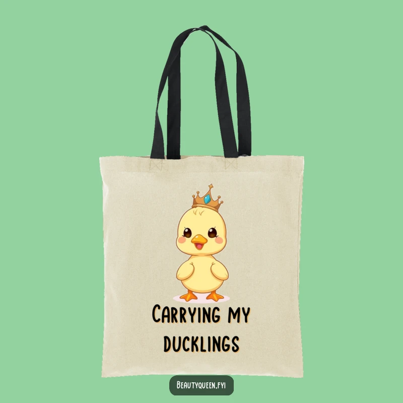 Funny Duckling Tiara Tote Bag: Beaming Accessory - Chic Gift